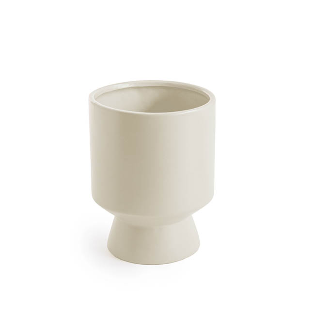 Morandi Ceramic Indoor Plant Pot Matte White