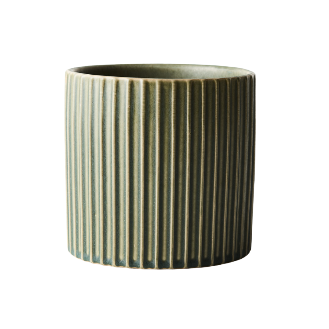 Fusini Ceramic Indoor Plant Pot Sage