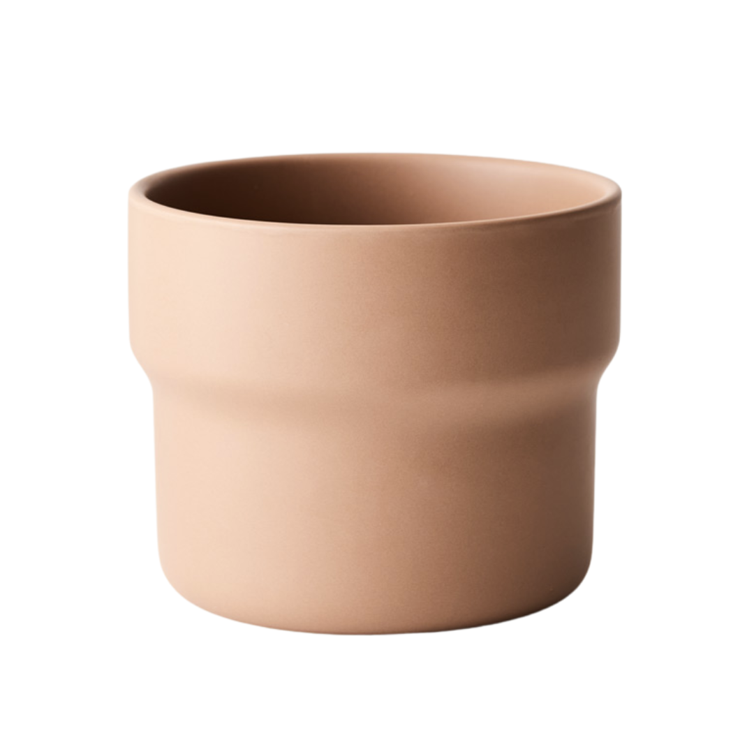 Elka Ceramic Indoor Plant Pot Nude