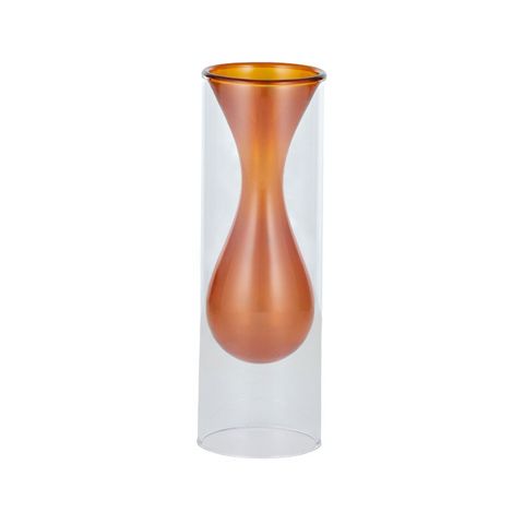 Darley Glass Vase Amber
