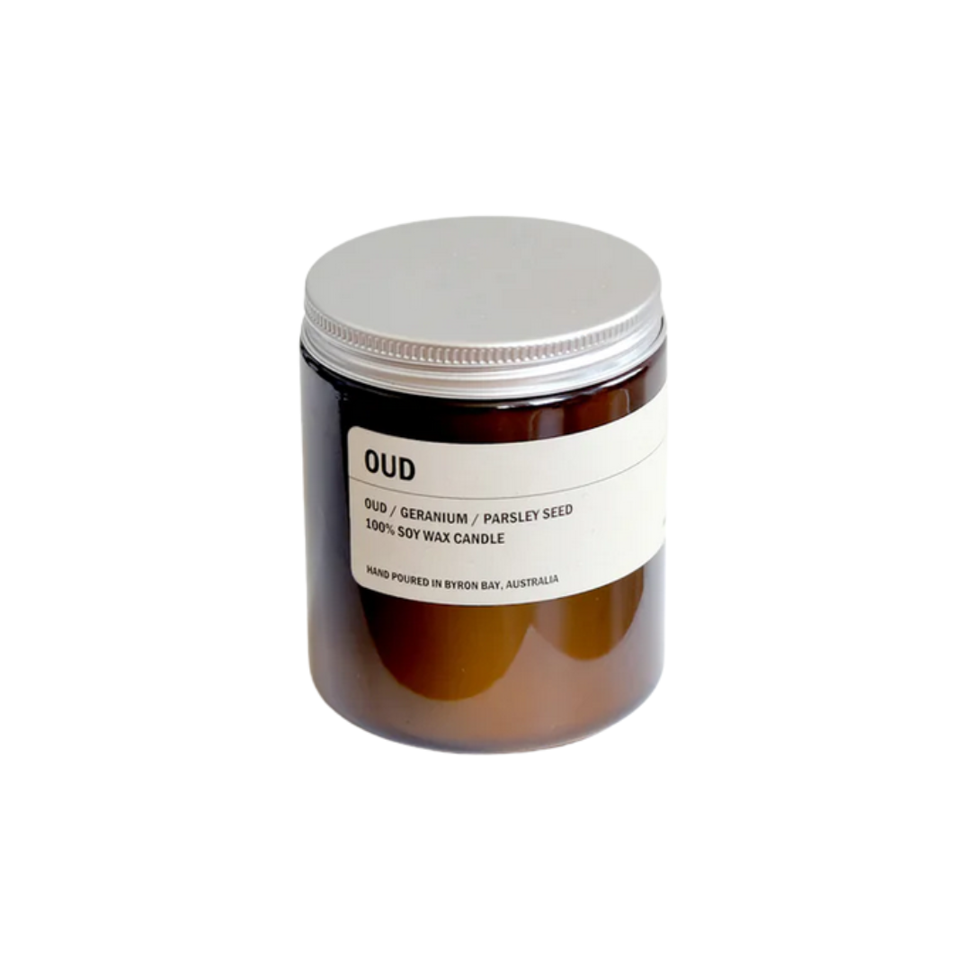 We are Posie Amber Soy Candle Small - OUD | Oud Wood / Geranium / Parsley Seed