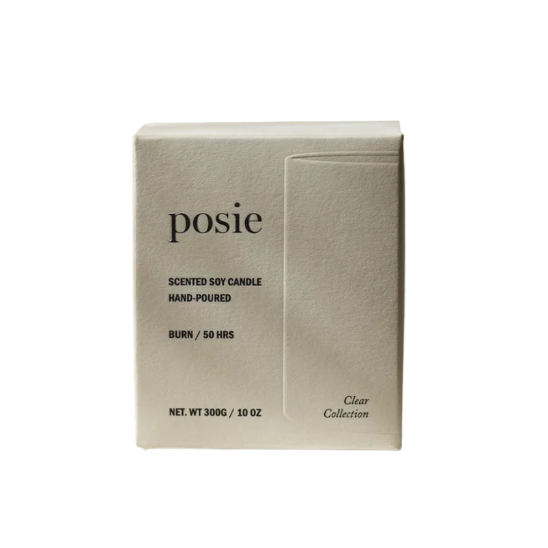 We Are Posie Clear Candle Boxed